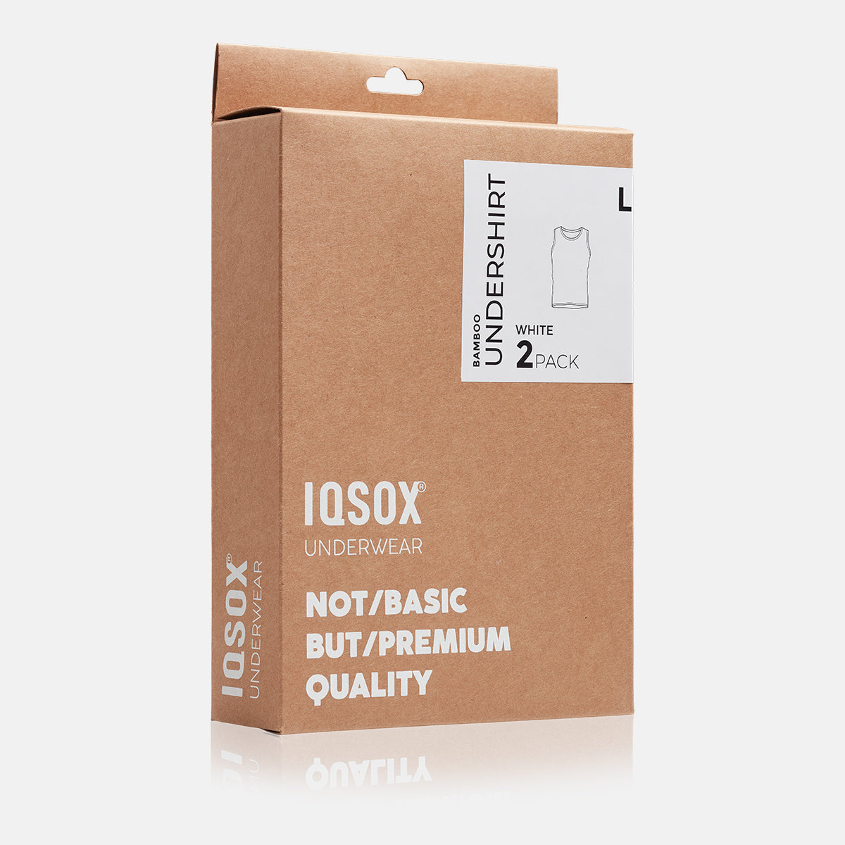 IQ Sox - Bambus undertrøje - Hvid (2-pack)