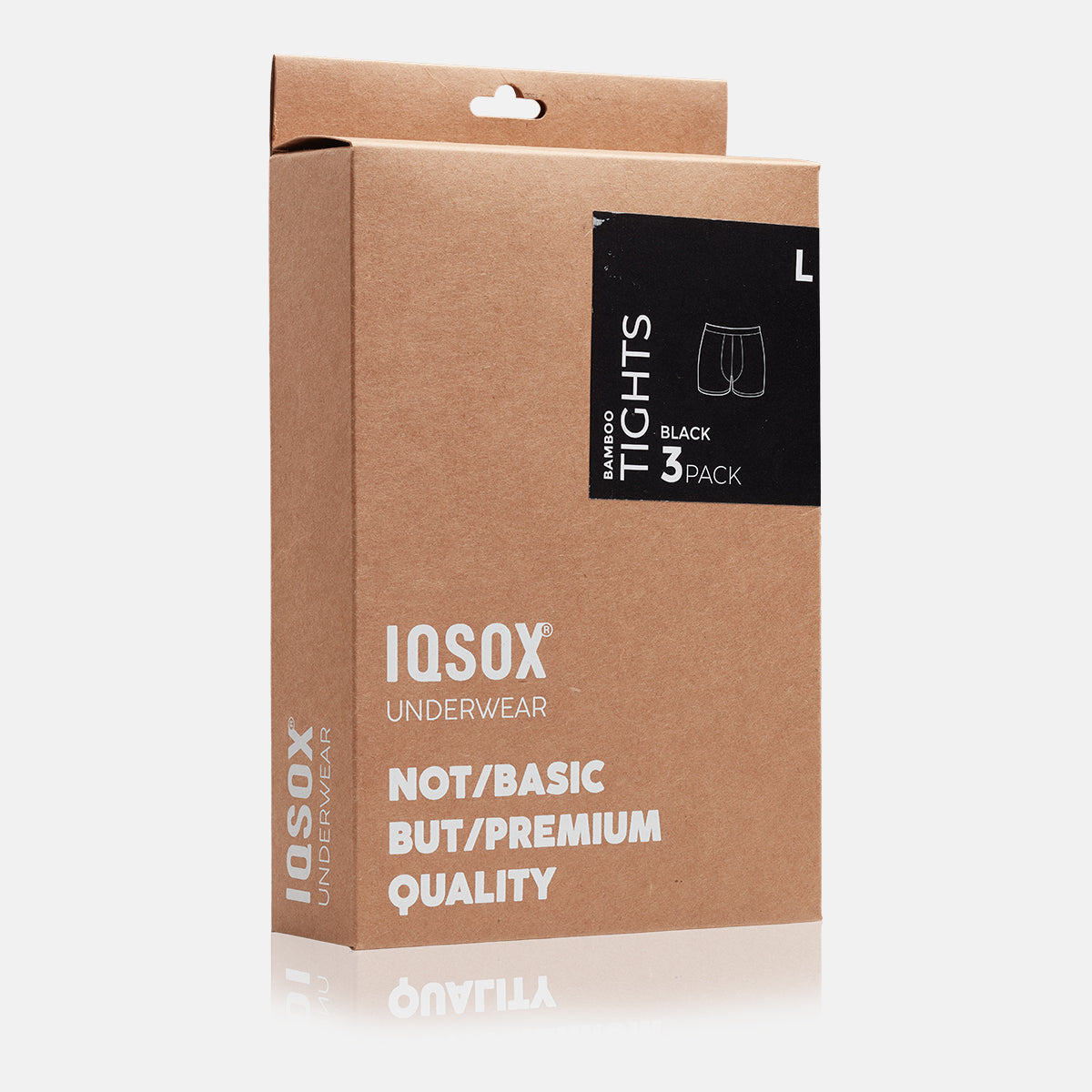IQ Sox - Bambus boxershorts - Sort (3 par)