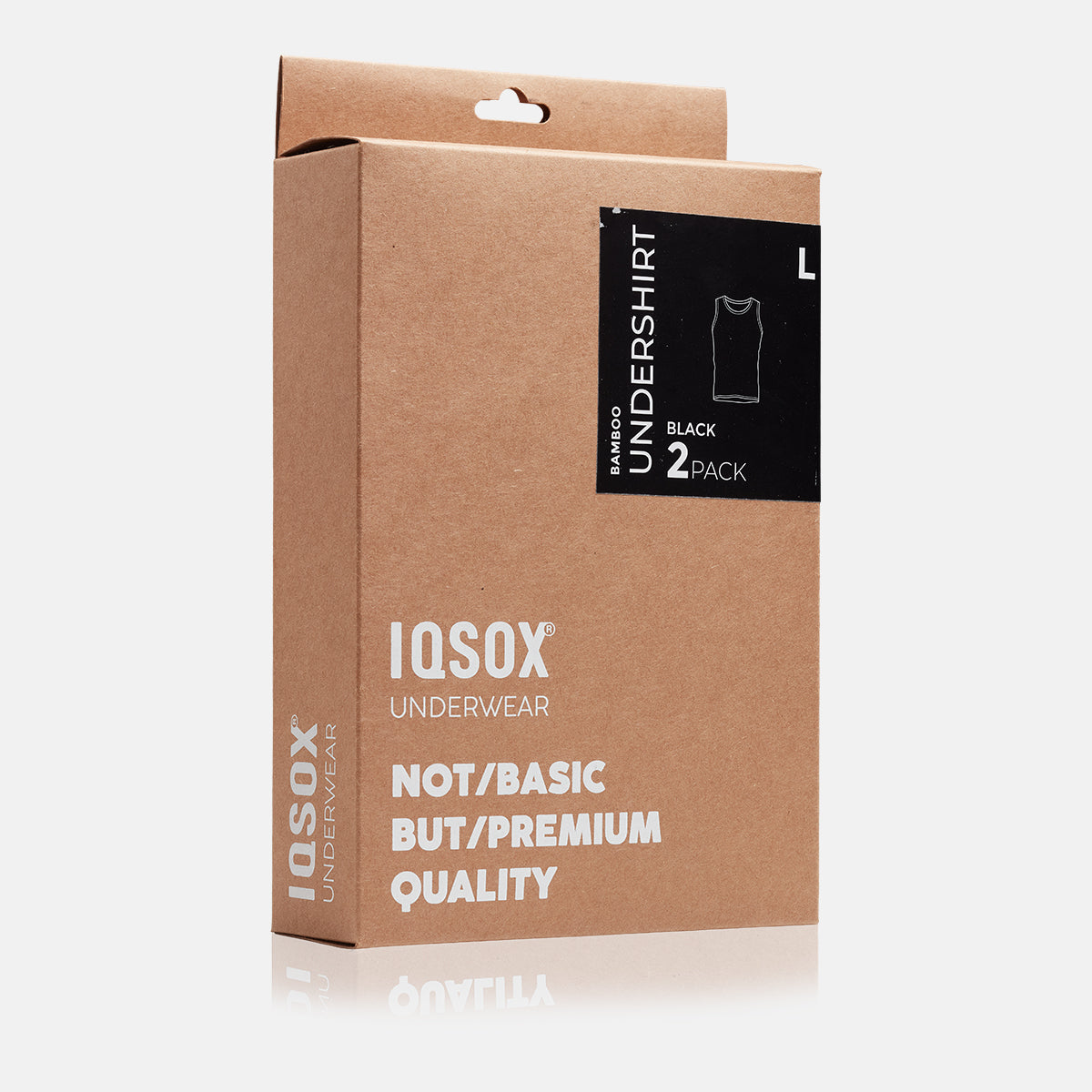 IQ Sox - Bambus undertrøje - Sort (2-pack)