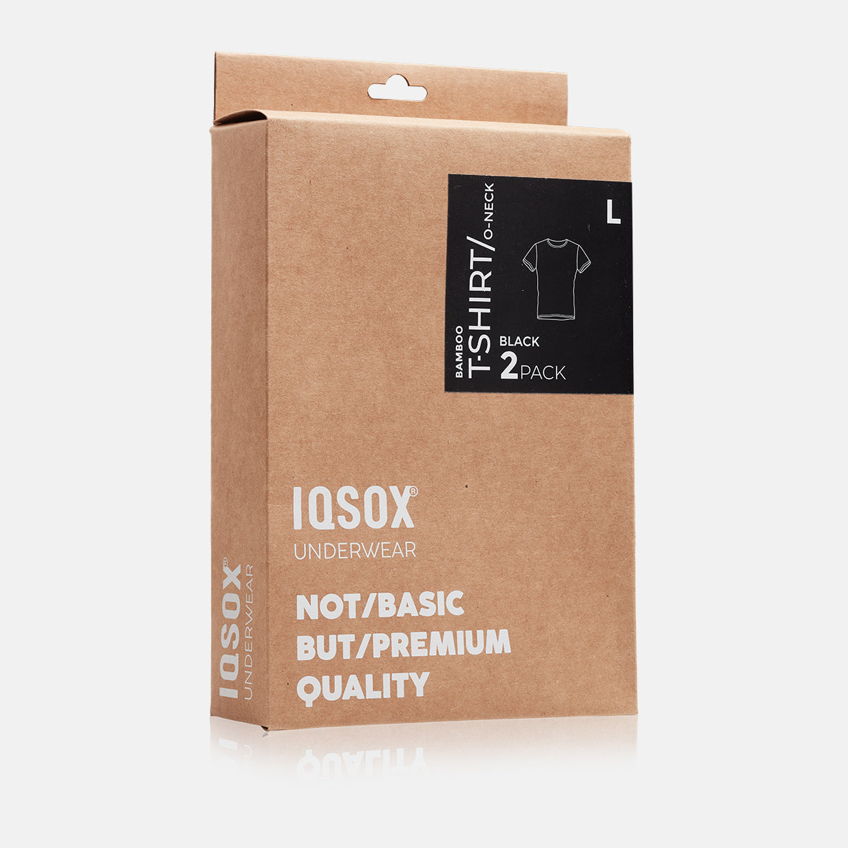 IQ Sox - Bambus T-shirt - Sort (2-pack)