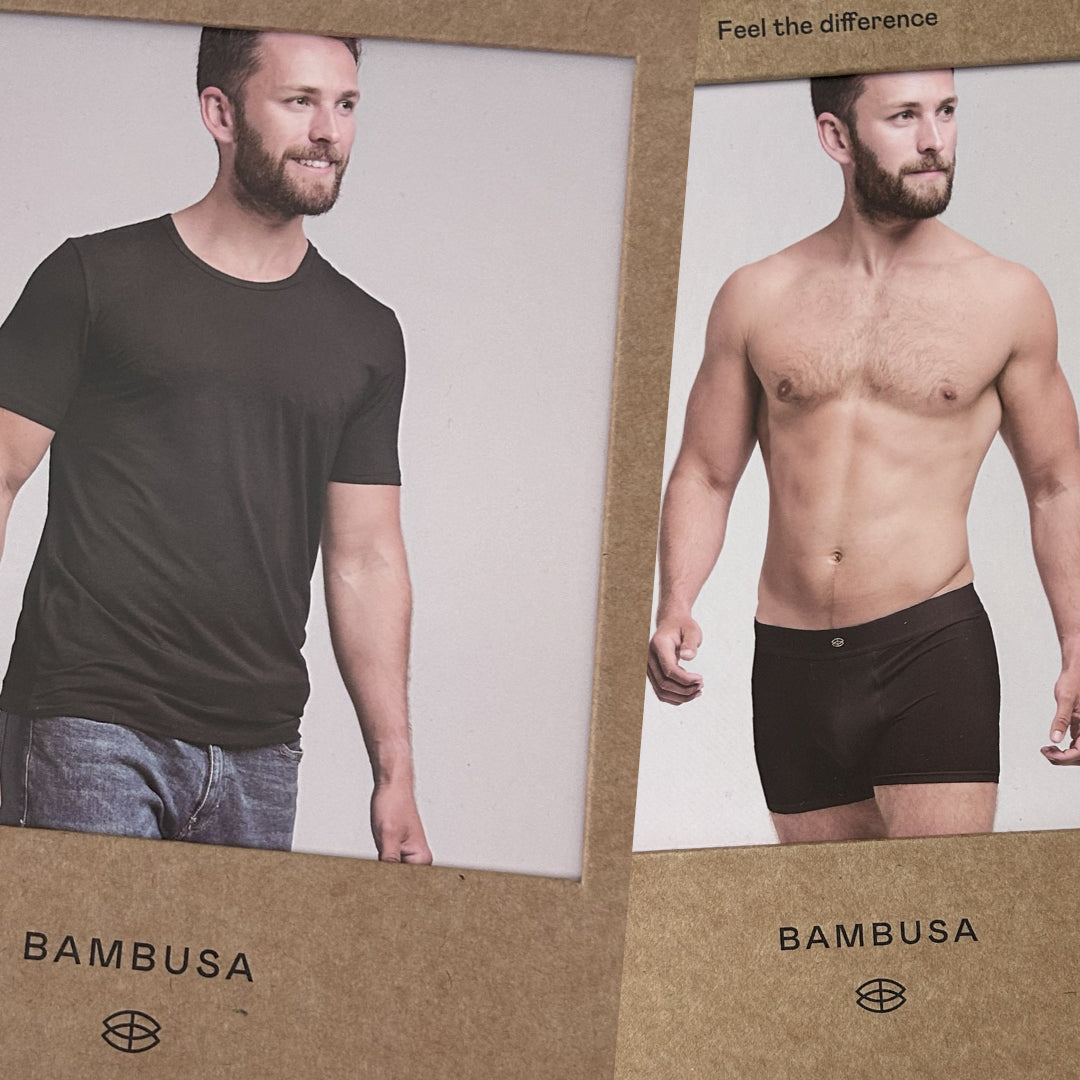 SAMPAK: T-shirt & Boxershorts sort