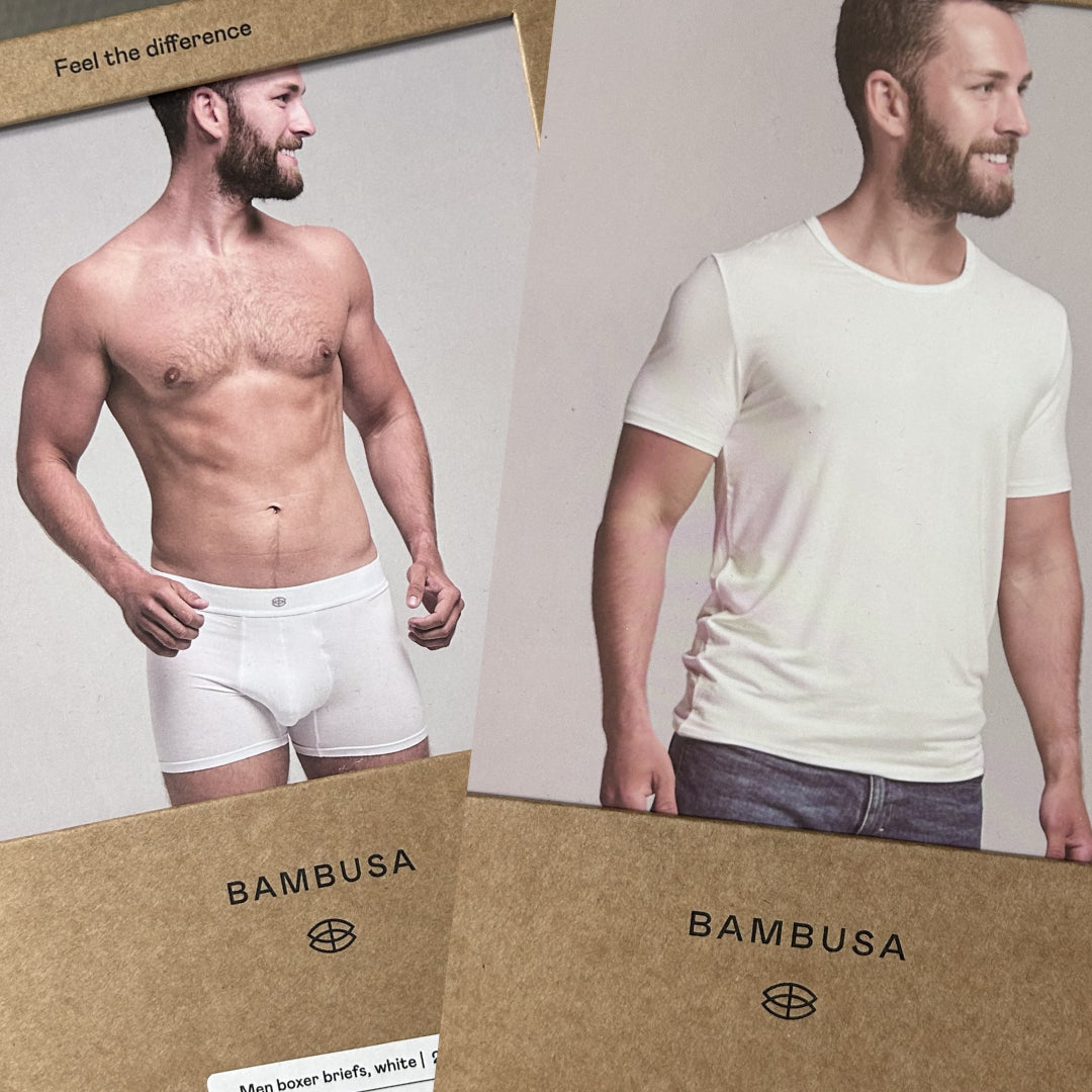 SAMPAK: T-shirt & boxershorts hvid