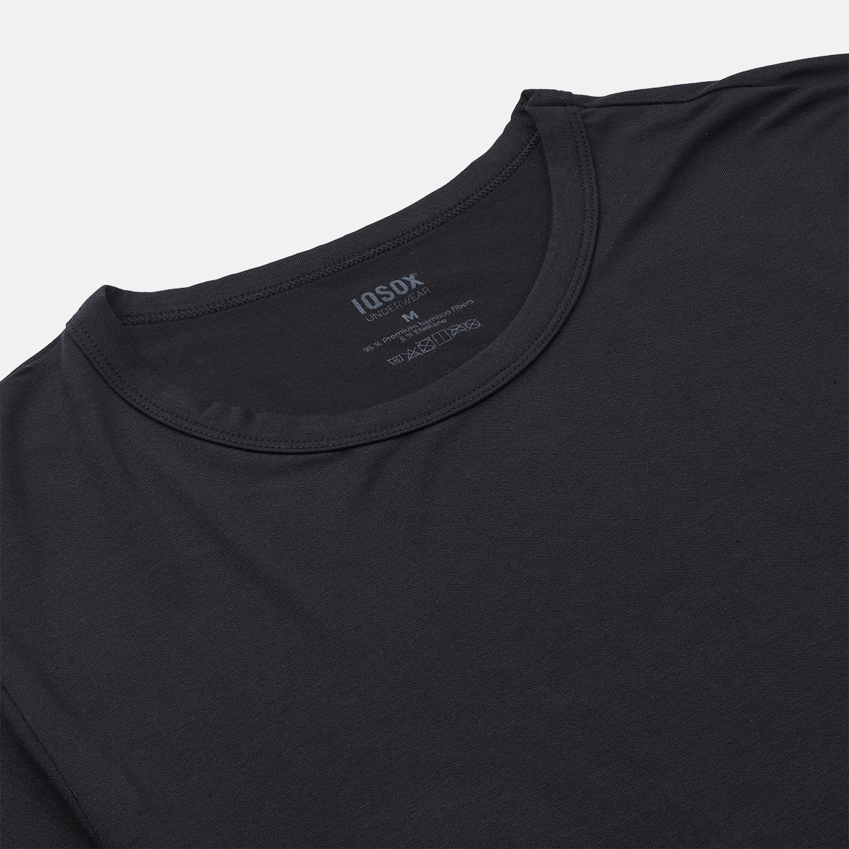 IQ Sox - Langærmet bambus t-shirt - Sort