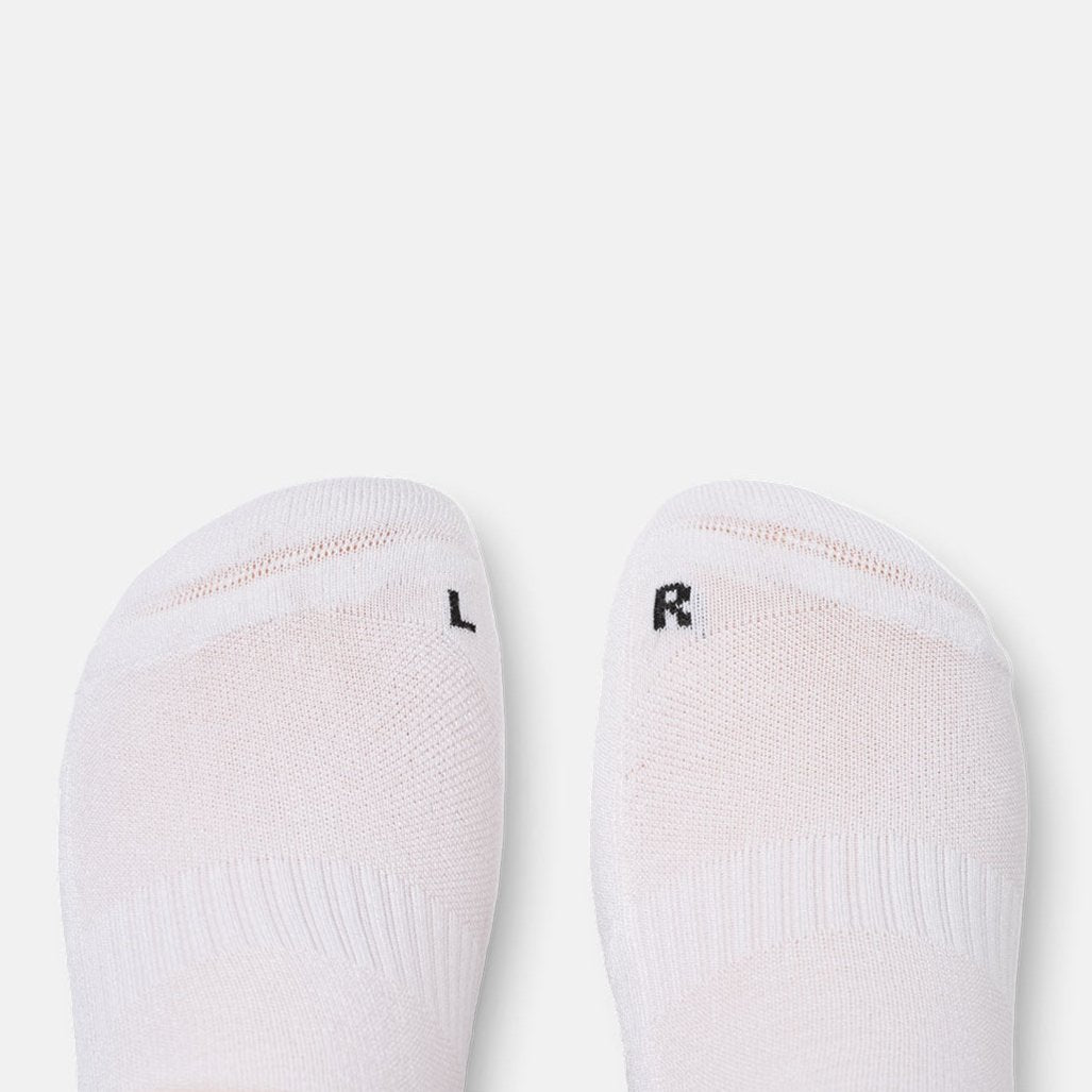 IQ Sox - Stribede tennissokker - Hvid (1 par )