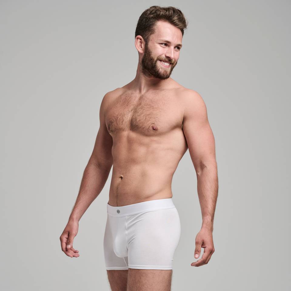 BAMBUSA Boxershorts, hvid - 2 pk