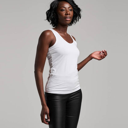 BAMBUSA Basis tanktop hvid - 2 pk