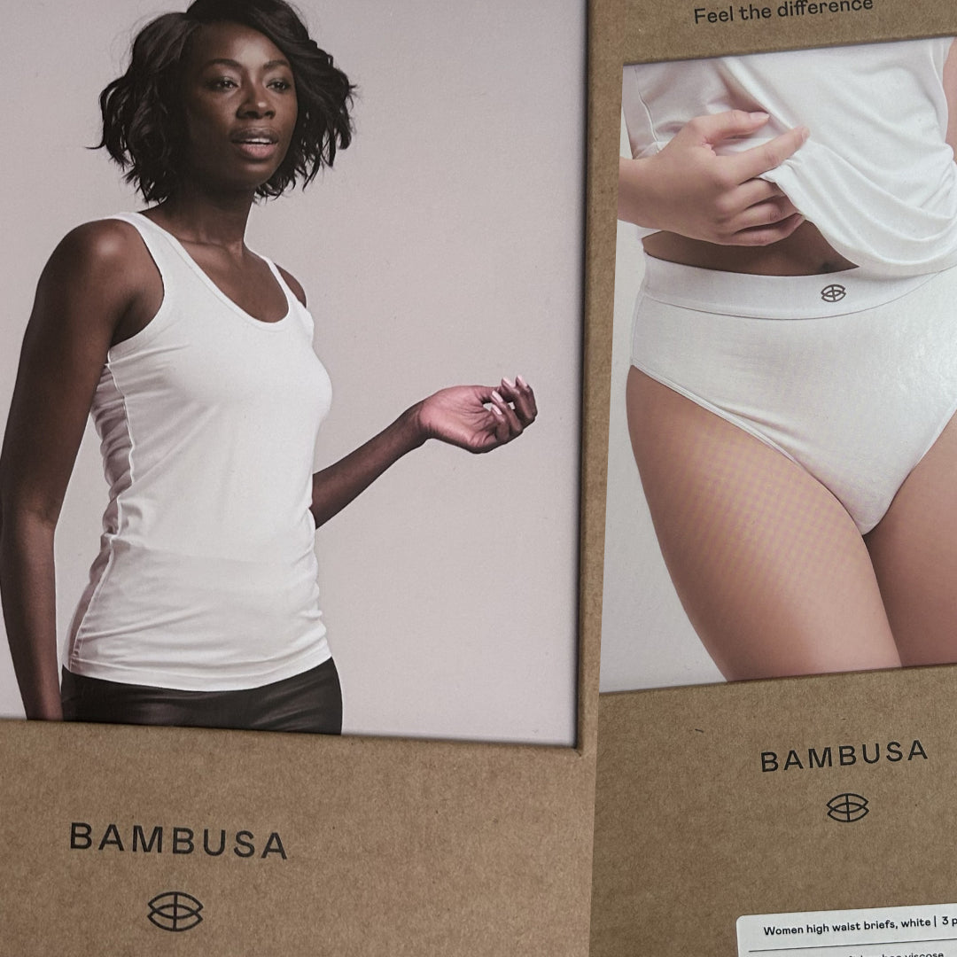 SAMPAK - TANKTOP &amp; HIGH-WAIST TRUSSER hvid