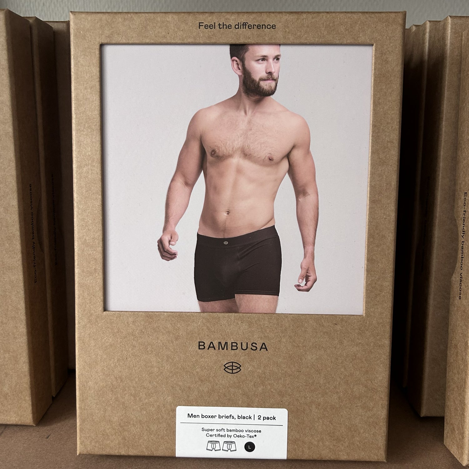 BAMBUSA Boxershorts, sort - 2 pk