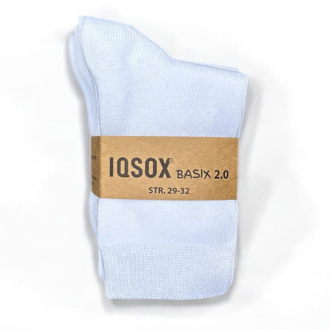 IQ Sox - Bambus børnesokker - Hvid (6 par)